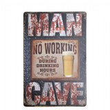 Man Cave Metal Wall Art