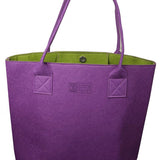 Ponga Purple & Green - Shoulder Tote Bag