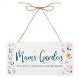 Botanical Mum's Garden Hanging MDF Sign