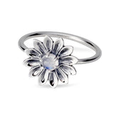 Sunflower Moonstone Ring