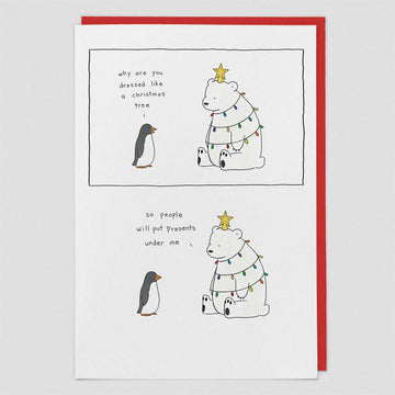 Why Are You Dressed - Christmas Card