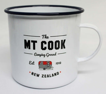 Mt Cook Camping Ground Enamel Mug - Small