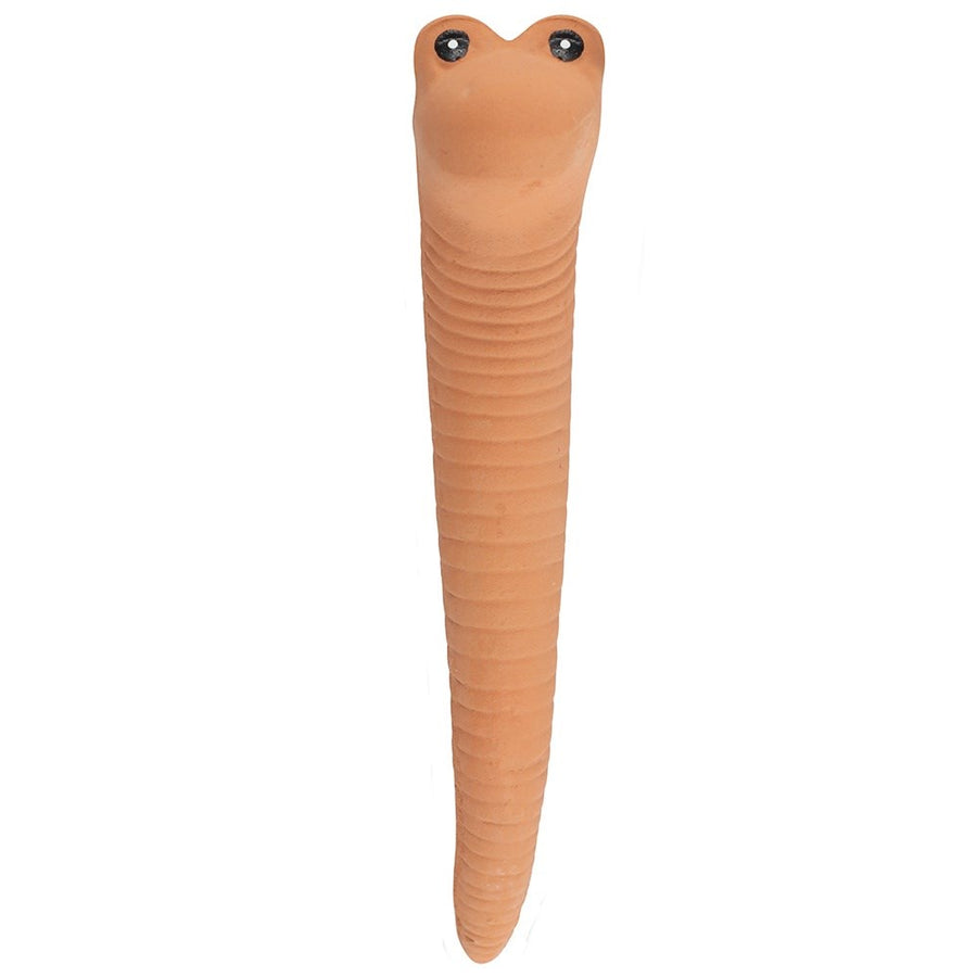 Large Terracotta Willy The Worm Water Sensor