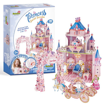 3D Princess Garden Castle