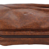 Brown PU Toilet Bag - Matty