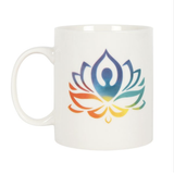 Watercolour Yoga Lotus Ceramic Mug