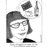 5 Essential Food Groups - Tea Towel