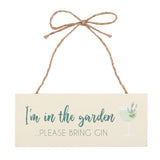 Garden Gin MDF Sign