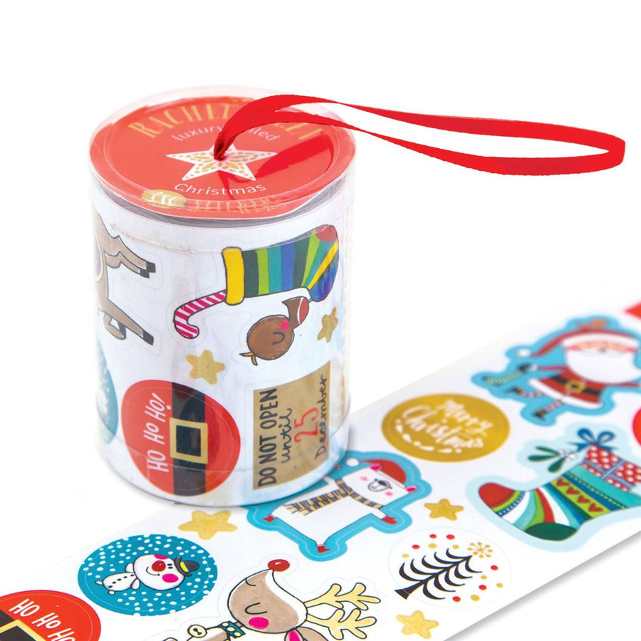 2M Roll Of Christmas Stickers