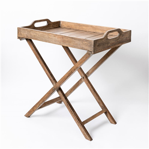 Butlers Tray w/ Folding Legs Natural