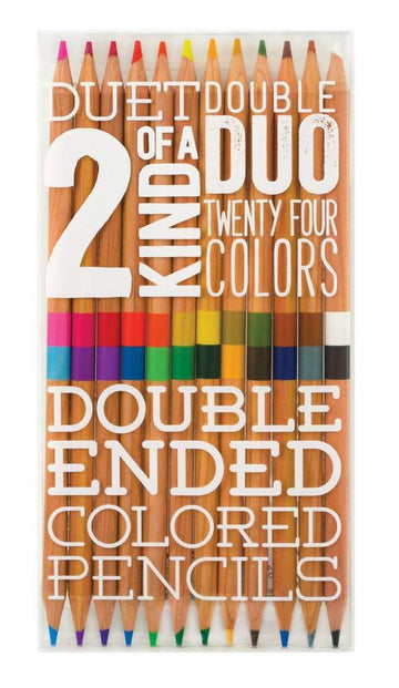 Double Ended Colour Pencils - Set Of 12