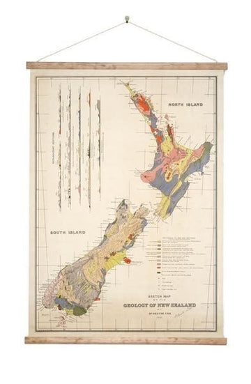 Geology Of NZ - Medium 600mm Wide