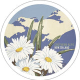 Tourist Print Ceramic Coaster - Southern Alps