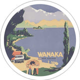 Tourist Print Ceramic Coaster - Wanaka