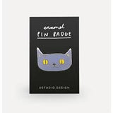Lilac Cat Enamel Pin