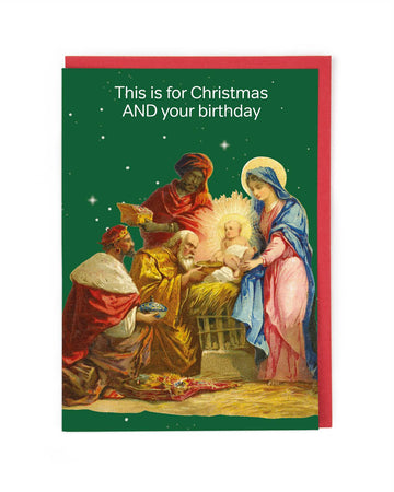 Christmas And Birthday - Christmas Card