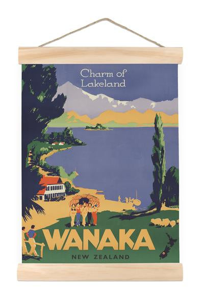 Wanaka, charm of lake land- Mini wall chart