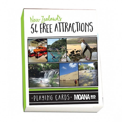 54 Free Attractions Playing Cards