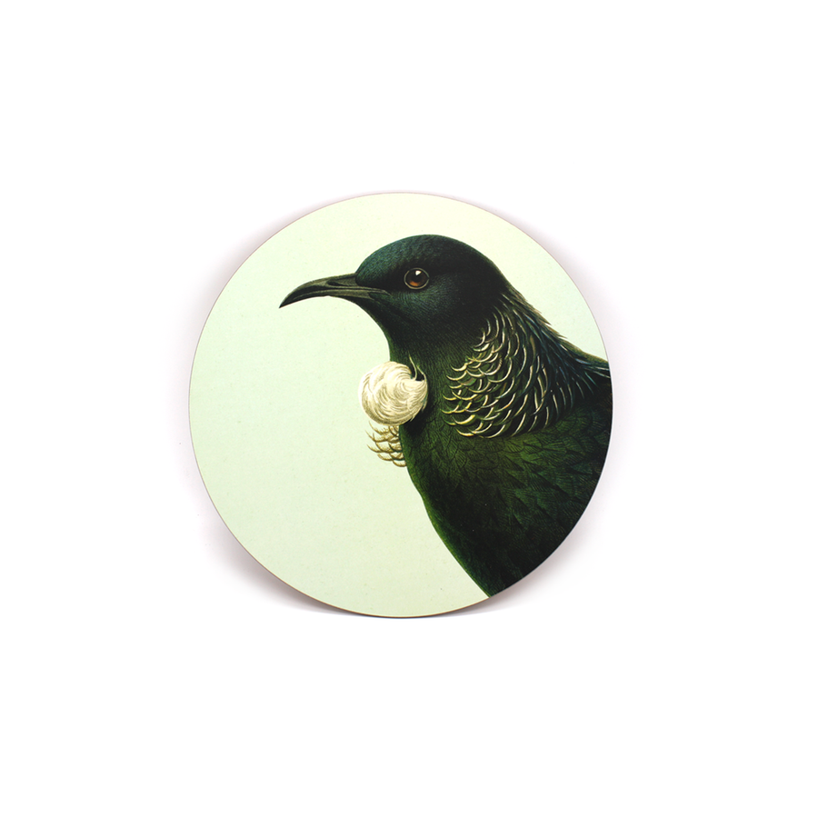Hushed Bird - Tui Green - Coaster
