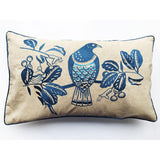 Cushion Navy Woodpigeon