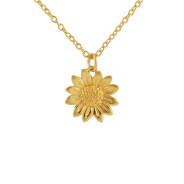 Gold Blossoming Sunflower Choker