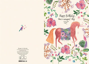 Magical unicorn - Birthday Card