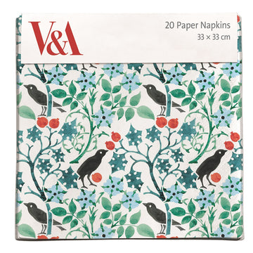 Blackbirds 20 Pkt - Christmas Paper Napkins