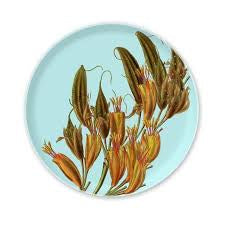 Bamboo Plate - Flax Flower