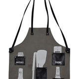 The Kiwi BBQ Apron - Black