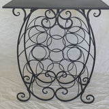 Wrought Iron Wine Rack / Table