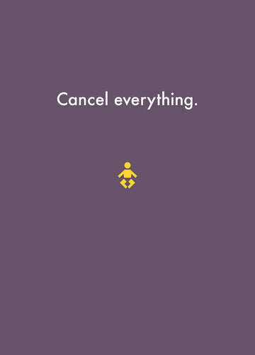 Cancel Everything - Baby Card