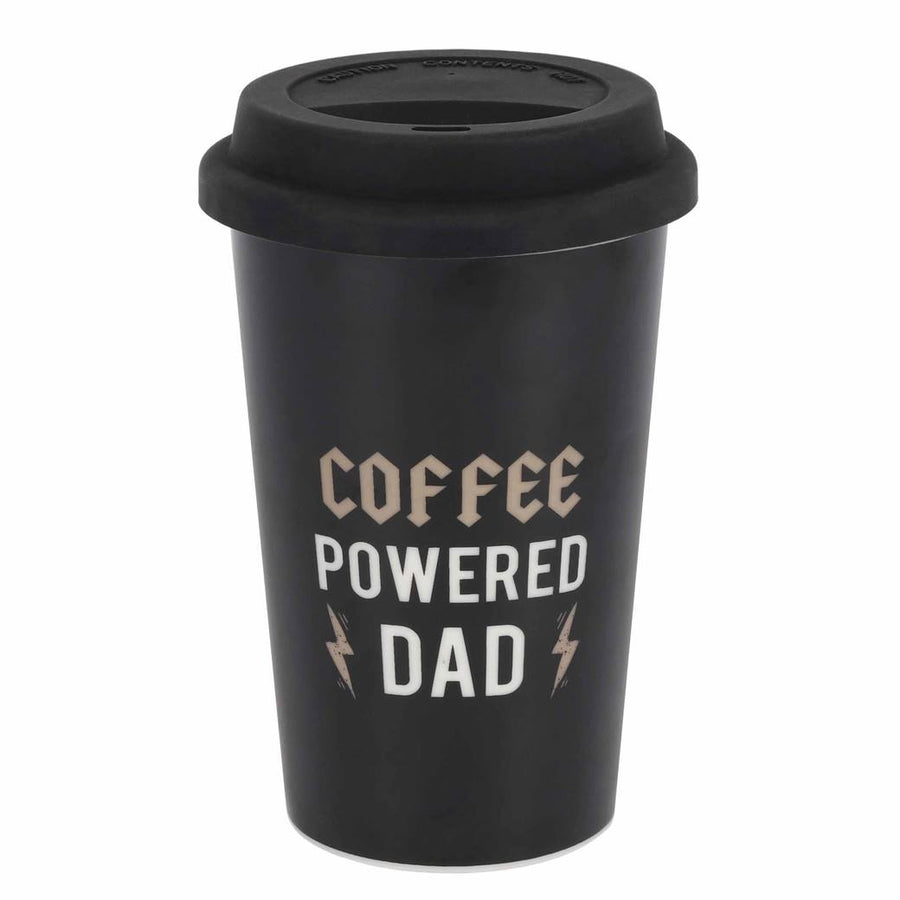Coffee Powered Ceramic Dad Travel Cup