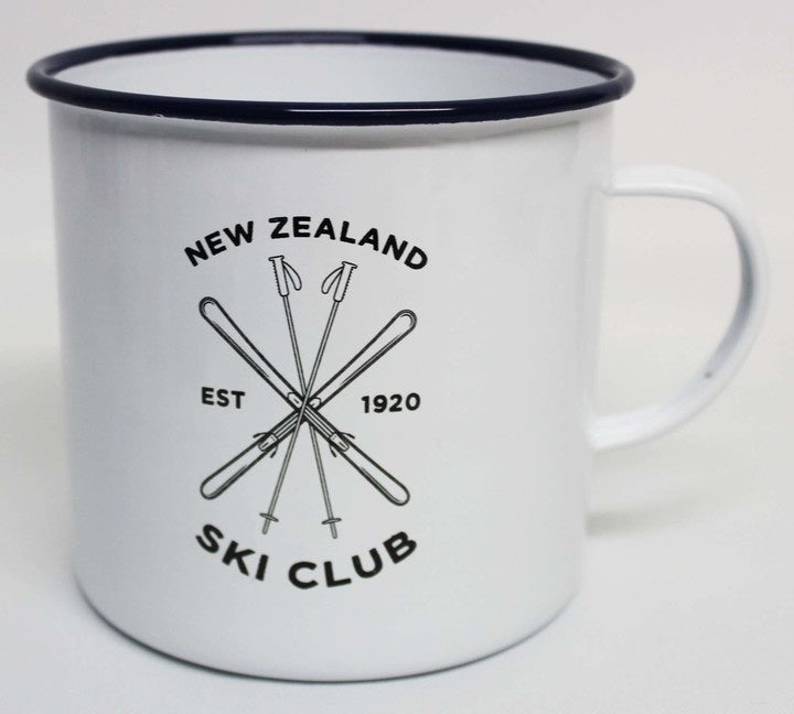 NZ Ski Club Enamel Cup - Large