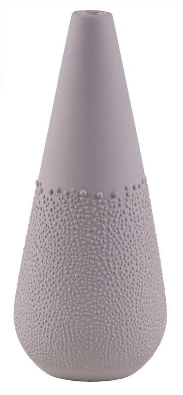 Mini Grey Beaded Vase