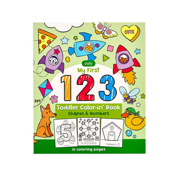 123 Shapes & Numbers Colouring Book