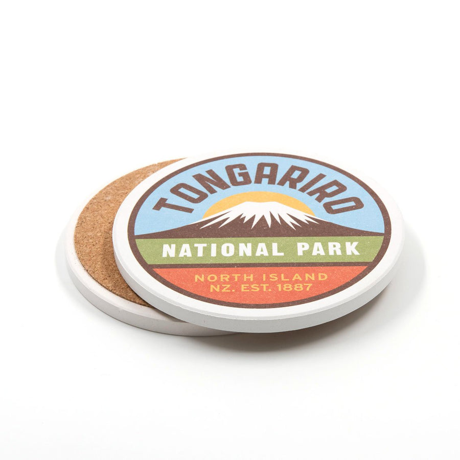 Tongariro National Park Ceramic Coaster
