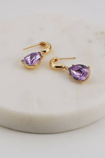 Chels Earring - Gold/Lilac