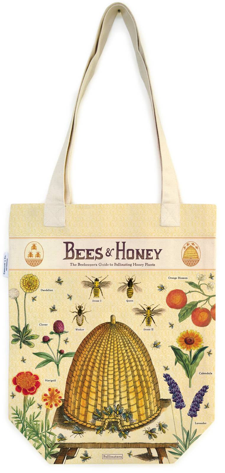Bees & Honey Vintage Tote Bag