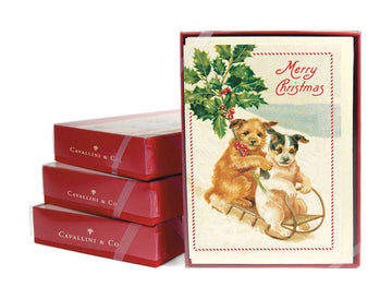 Christmas Dogs Boxed Notes - Set Of 10 - Christmas Cards