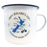 Mountain Bike Enamel Mug - Large