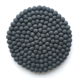 Felt Ball Pot Stand Round