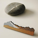 Aoraki Mt Cook Rimu Brooch