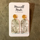 Clear Leaf Engraved - Green