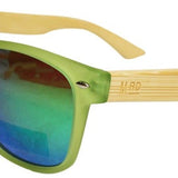Wooden Sunnies - Transparent Green Refl Lens