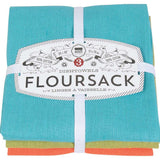 Blue Cactus Crush Set of 3 - Floursack Tea Towel