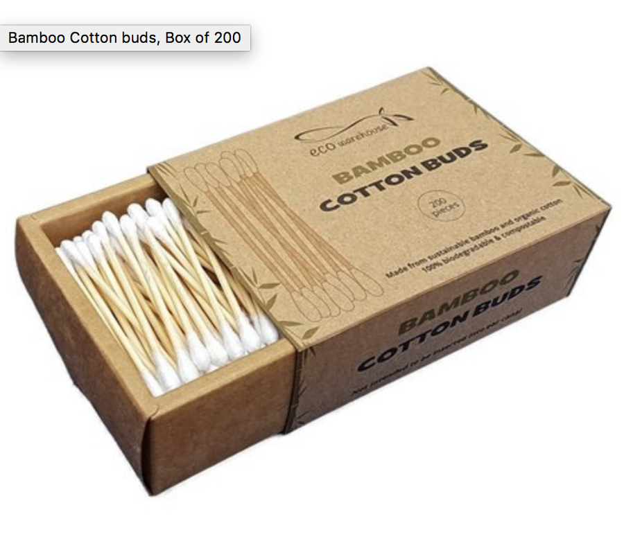 Bamboo Cotton Buds- Box of 200