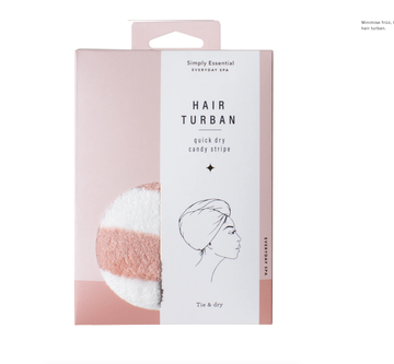 Quick Dry Hair Turban - Candy Stripe