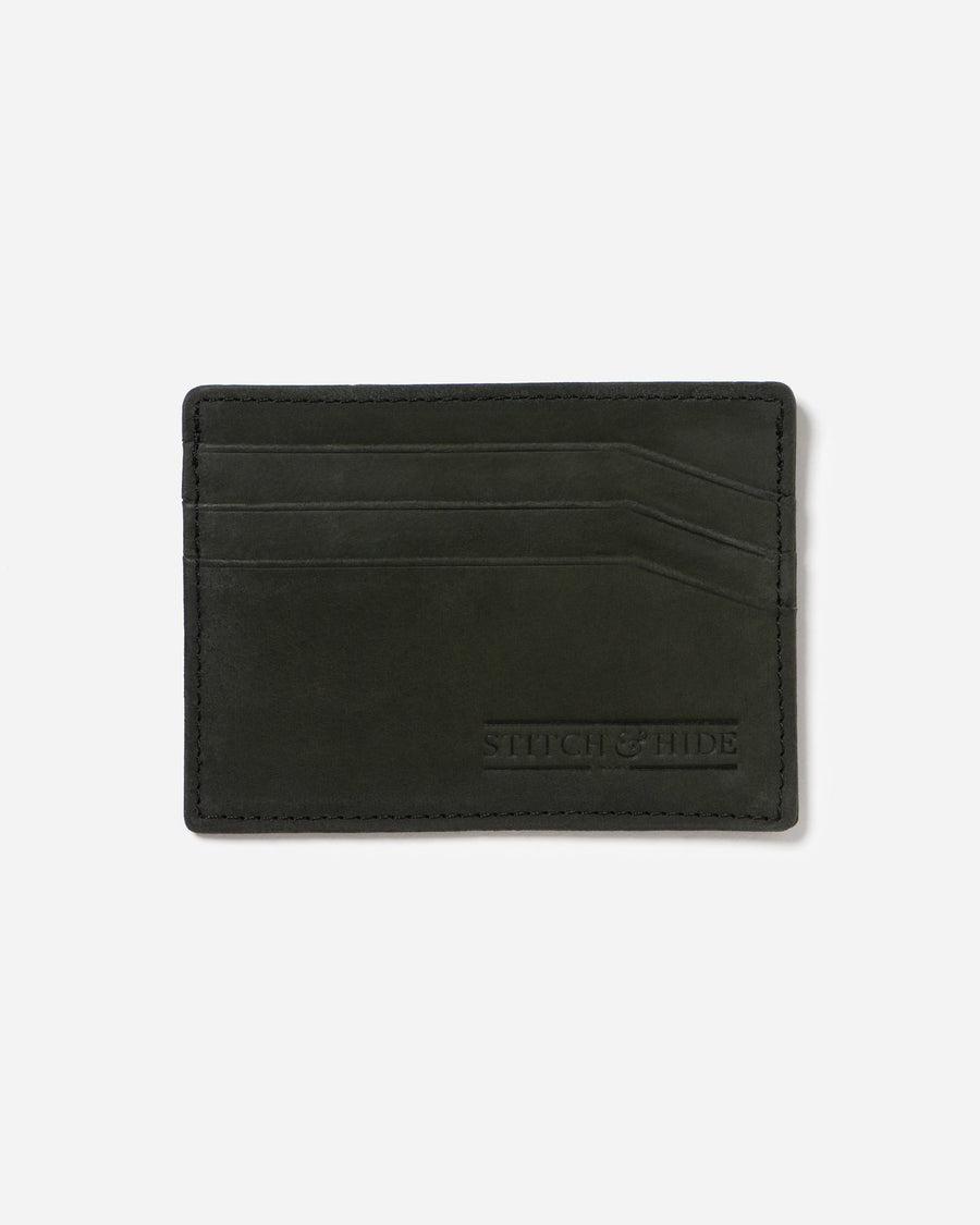 Alfred Leather Cardholder - Black