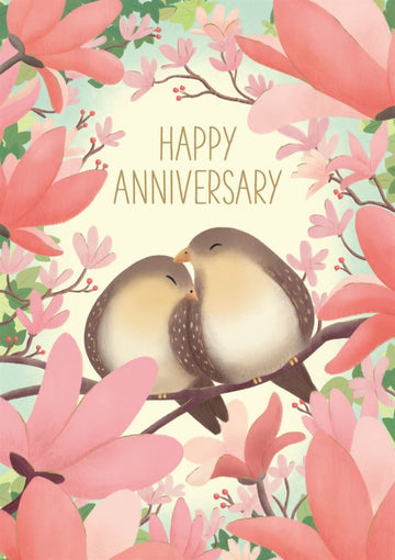 Happy Anniversary Birds - Card