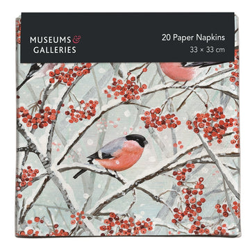 Bullfinches 20 Pkt - Christmas Paper Napkins